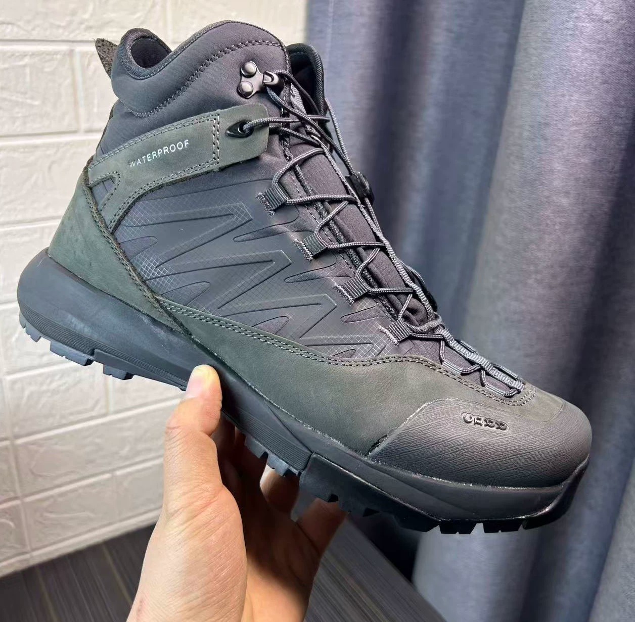 Streetwear Brand Shoes - High Top Hiking Leather Shoes Men