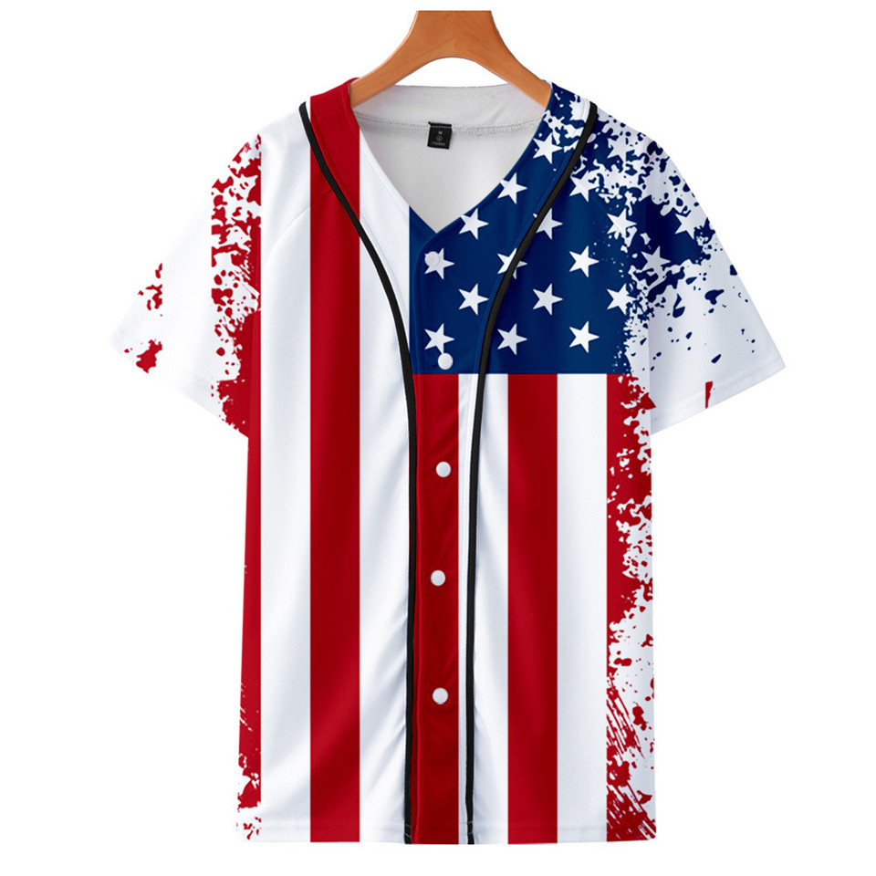 Streetwear Brand Usa - USA National Flag Skull Eagle Baseball