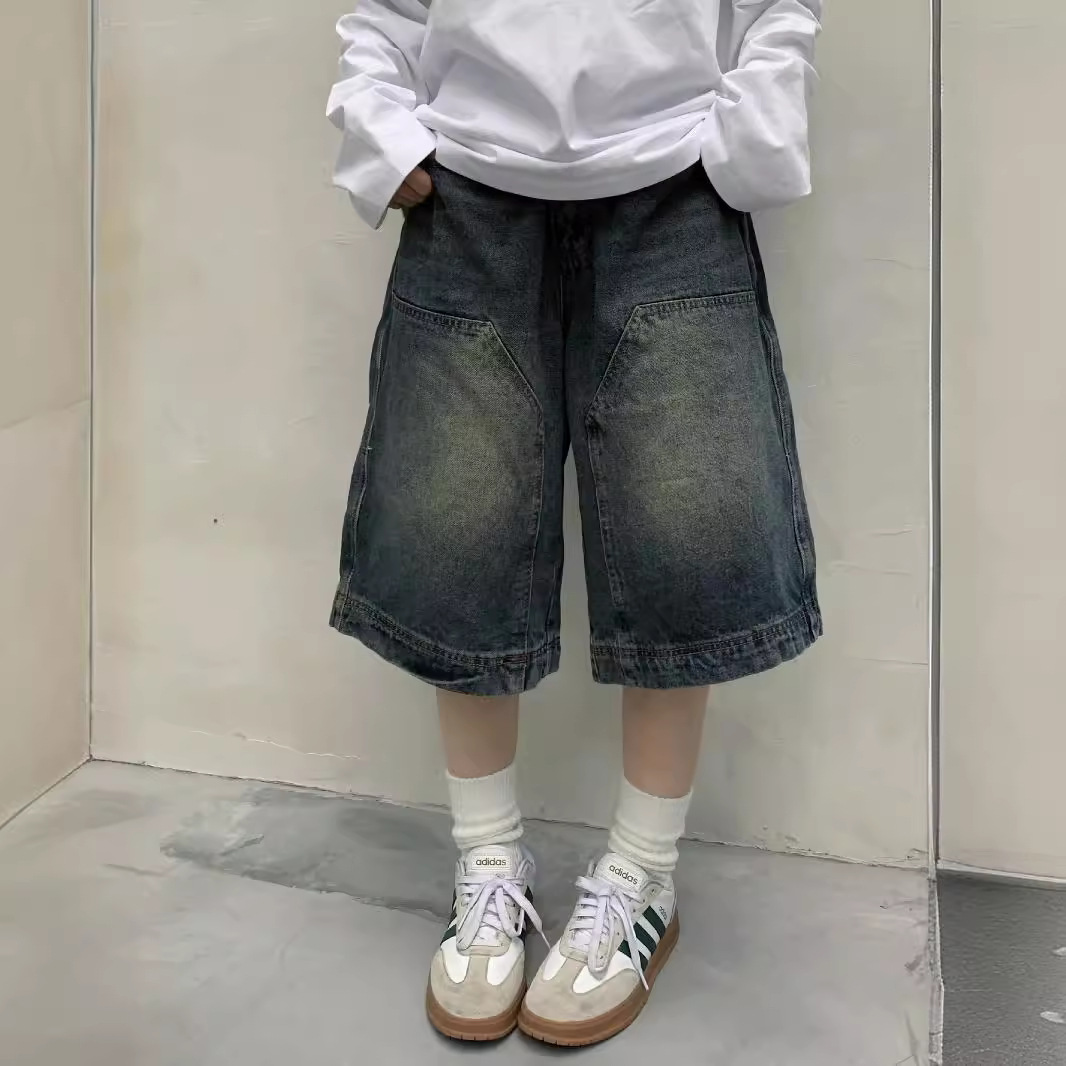 Streetwear Brand Pants - Women Y2K Vintage Baggy Jean Shorts