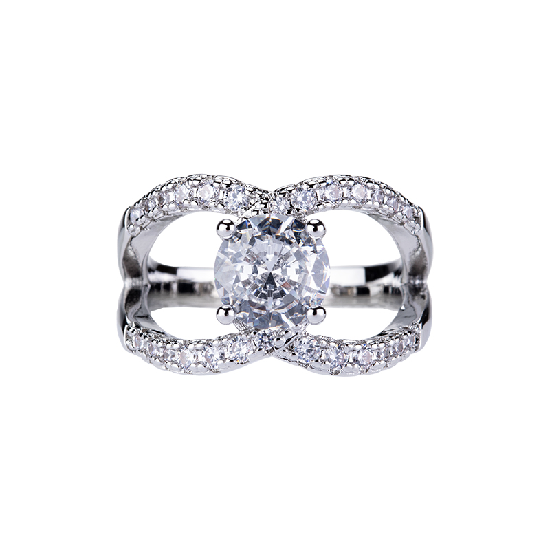 Streetwear Brand Jewelry - 925 Sterling Silver Shiny Zirconia Womens