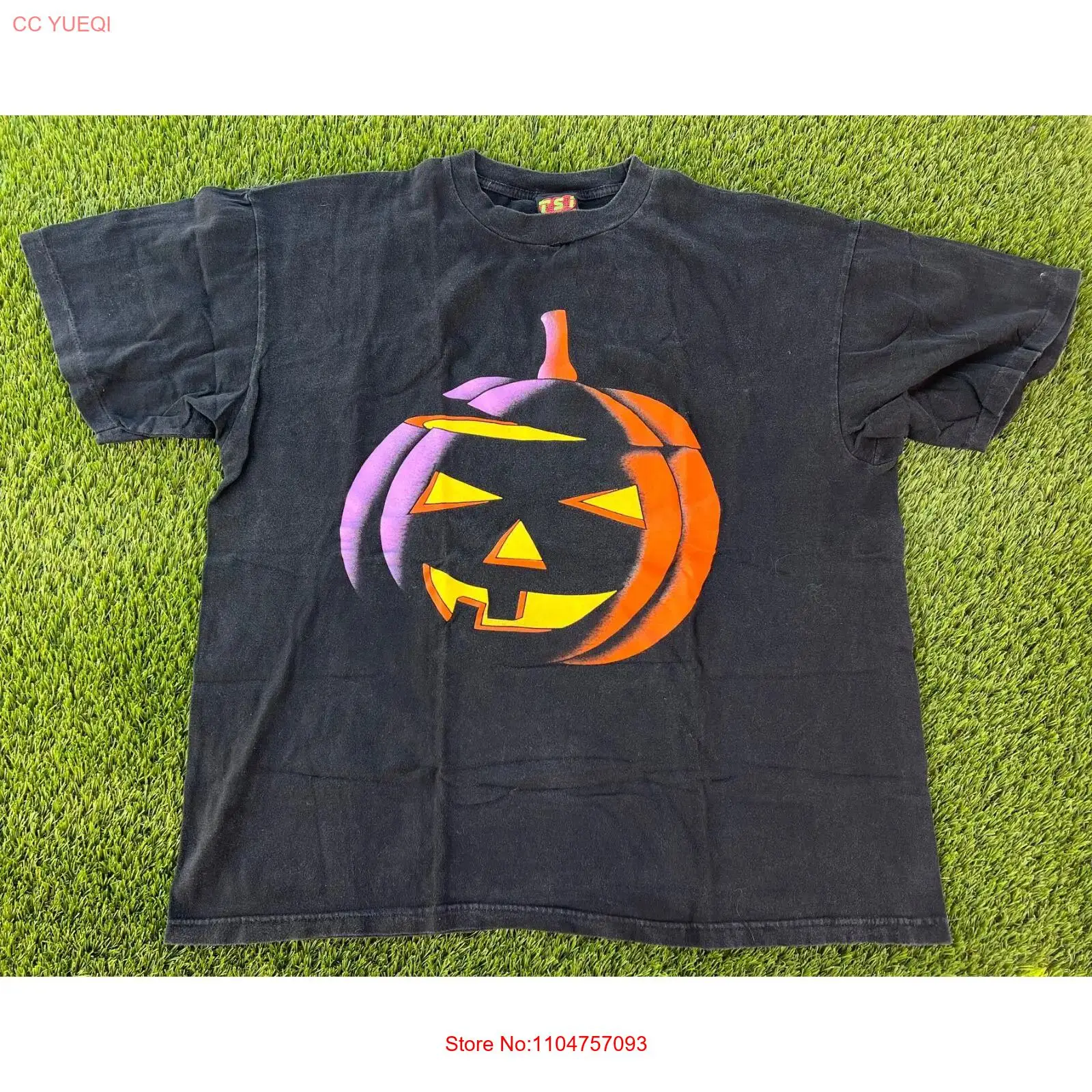 Streetwear Brand Usa - Vintage 90s Halloween Pumpkin TSI Brand