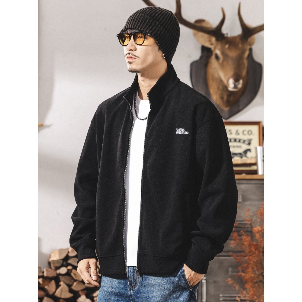 Streetwear Brand From China - The new loose semi-high-neck knitted jacket