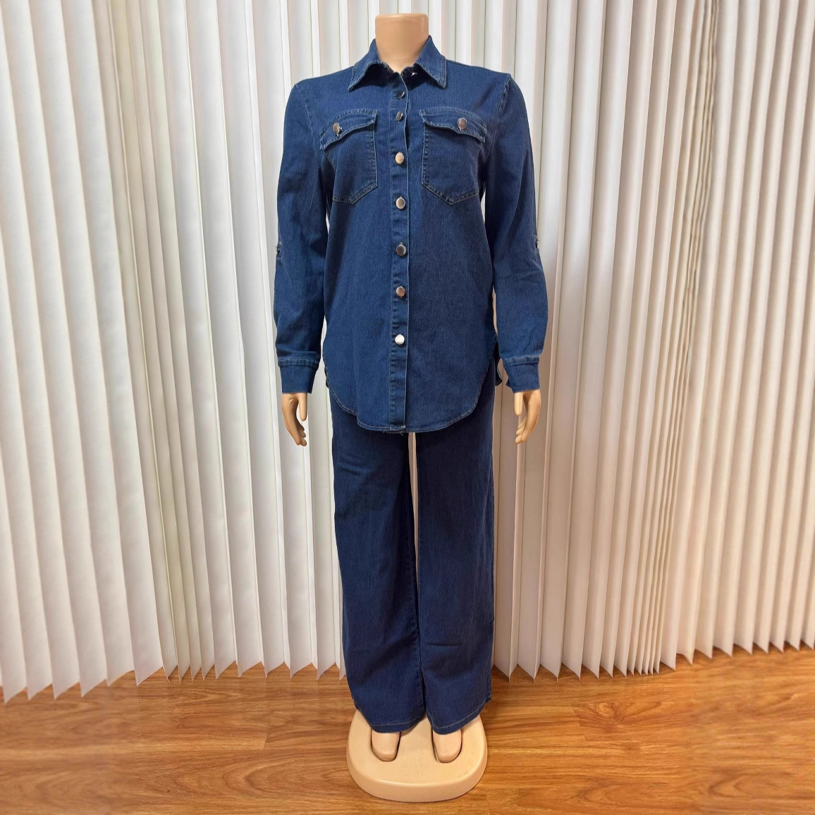 Jeans 2 Piece Sets Women Denim - Streetwear Brand Pants 评论和价格