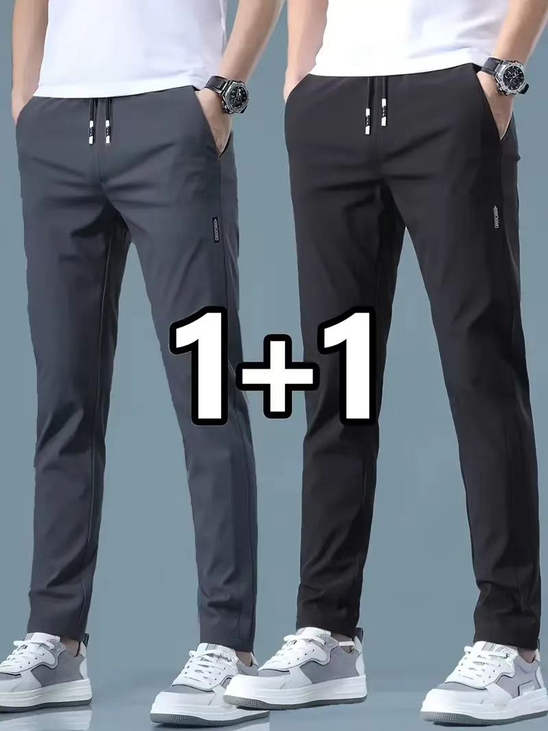 2026 2 Pieces Men's Casual Ice - Streetwear Brand Pants 评论和价格