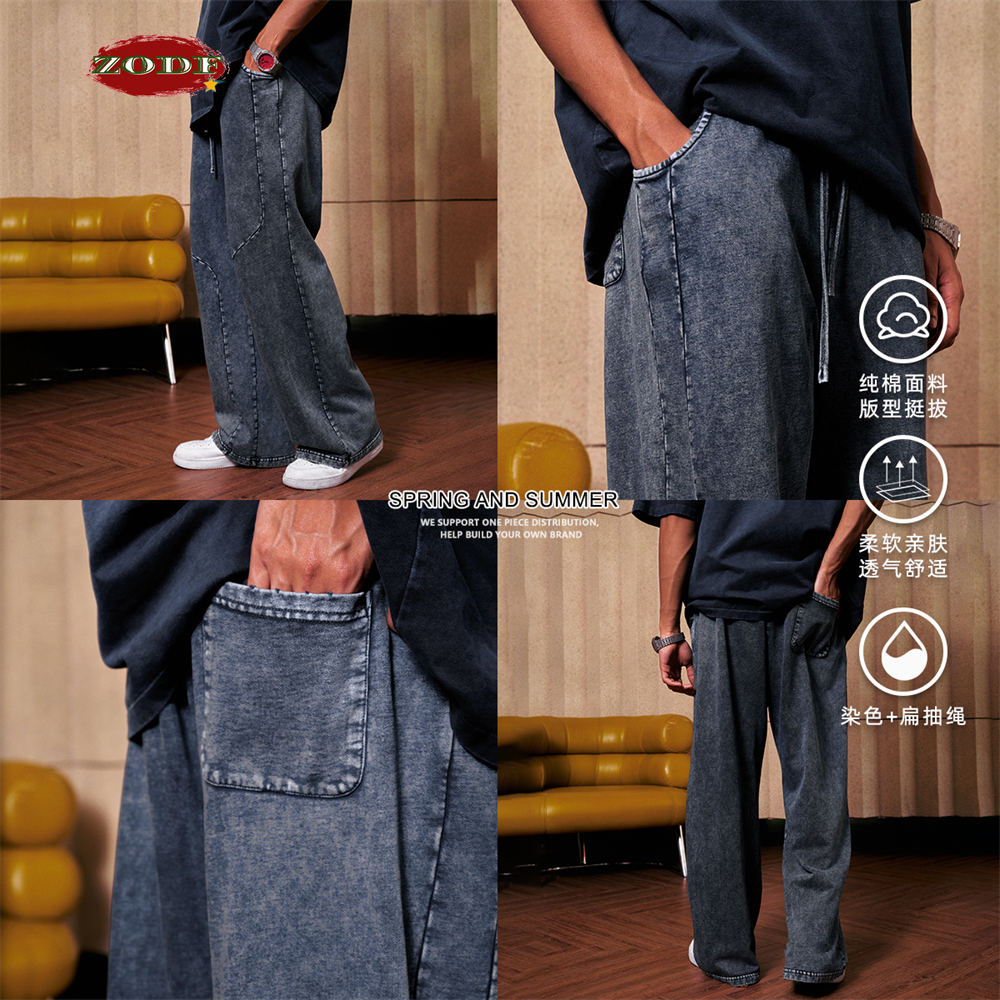 ZODF Retro 2024 Spring Men Was - Streetwear Brand Pants 评论和价格