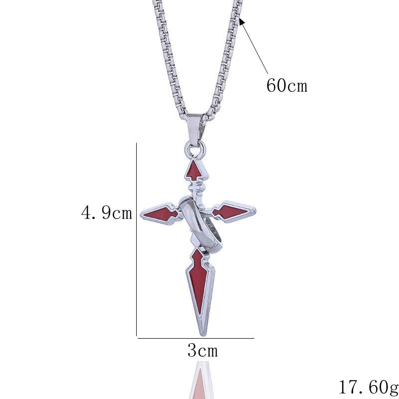 Trendy Brand Cross Pendant Nec - Streetwear Brand Jewelry 评论和价格