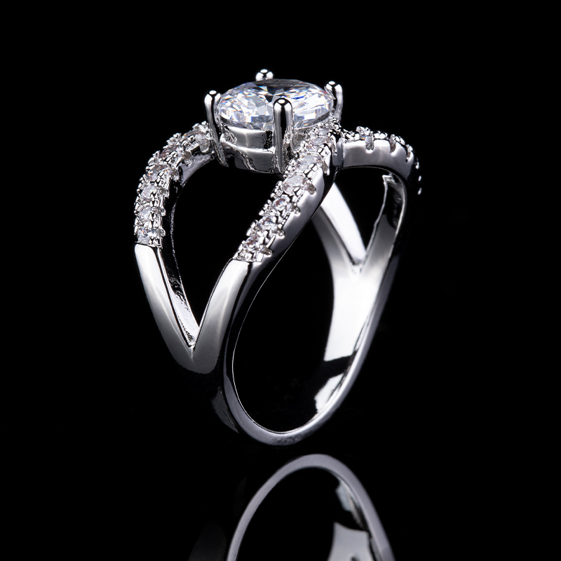 925 Sterling Silver Shiny Zirc - Streetwear Brand Jewelry 评论和价格