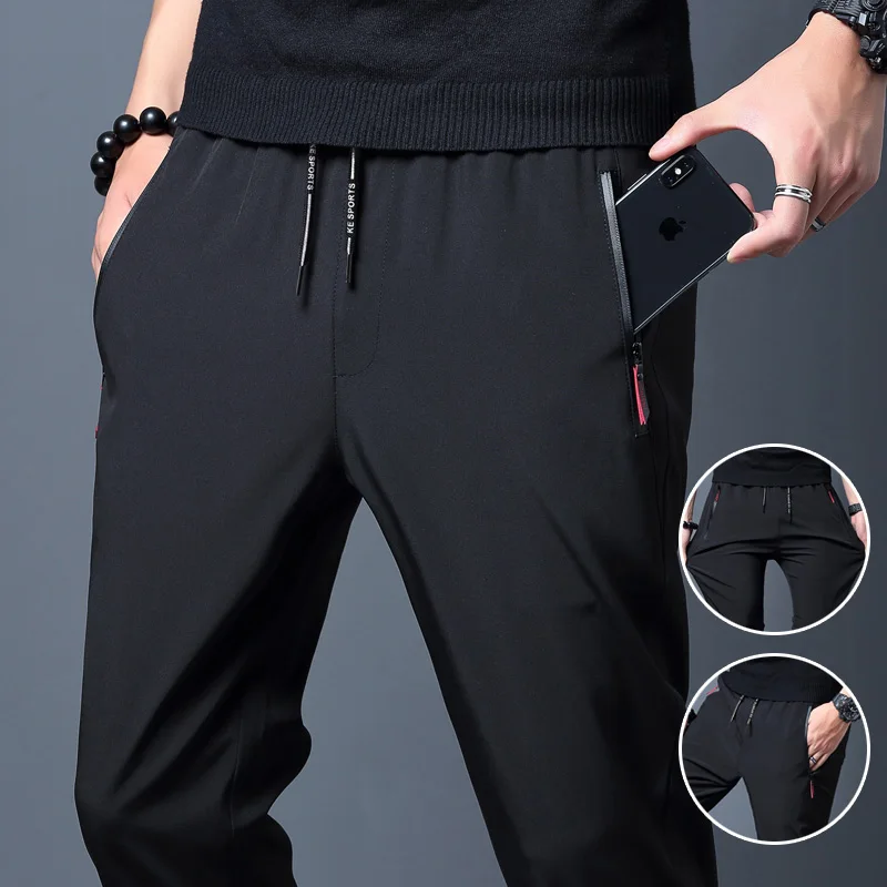 Men's Casual Pants Straight Sl - Streetwear Brand Pants 评论和价格