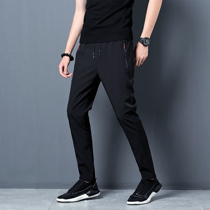 Men's Casual Pants Straight Sl - Streetwear Brand Pants 评论和价格
