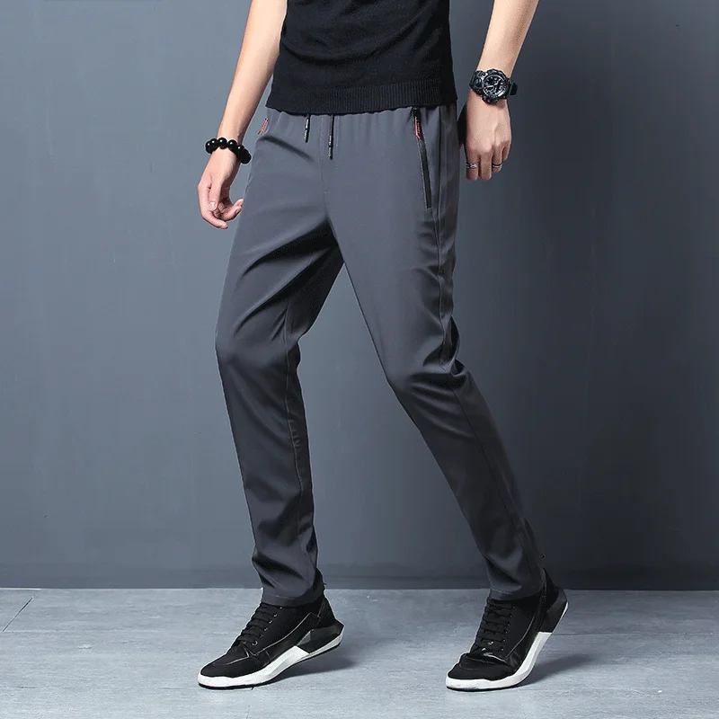 Men's Casual Pants Straight Sl - Streetwear Brand Pants 评论和价格