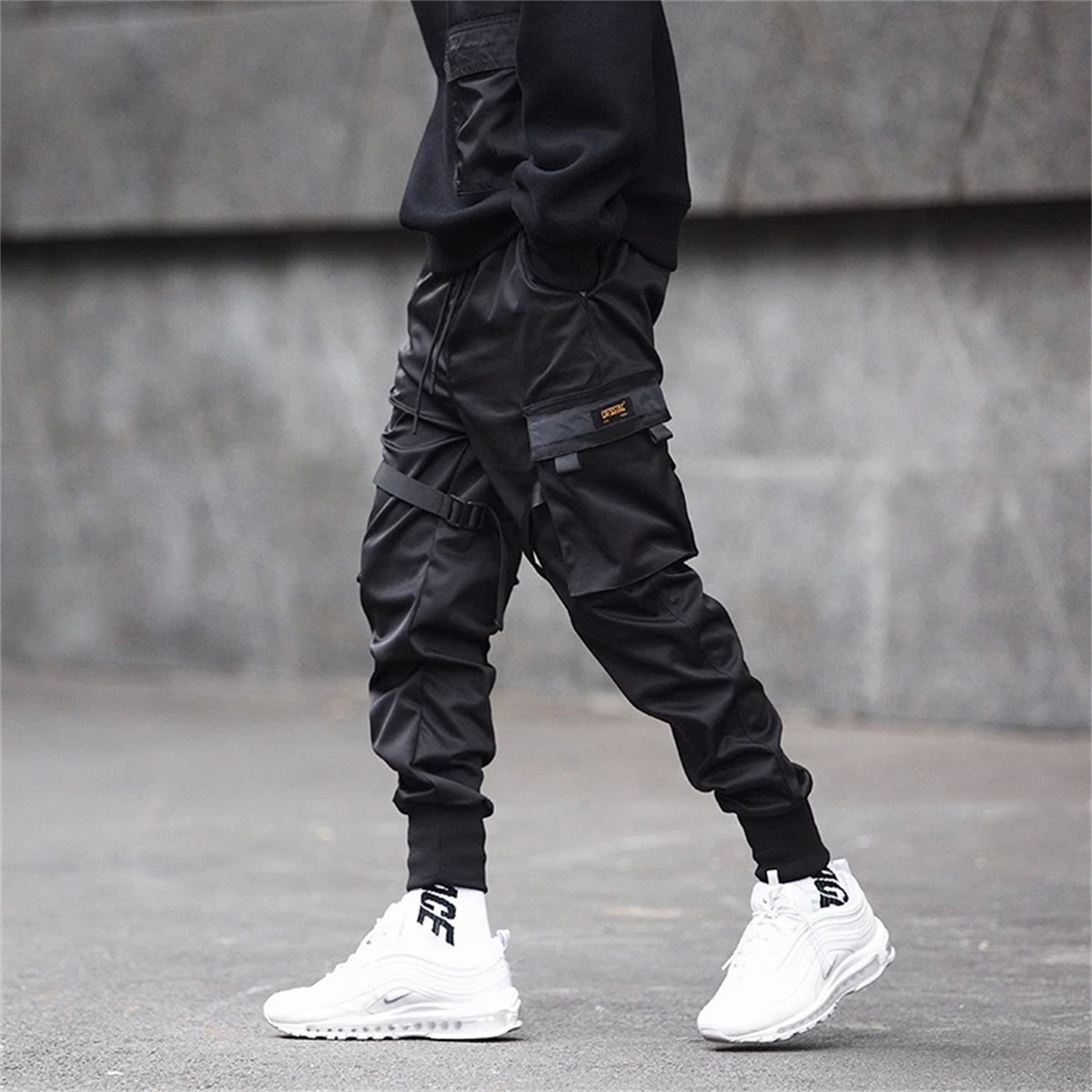 Black Hip Hop Cargo Pants Summ - Streetwear Brand Pants 评论和价格