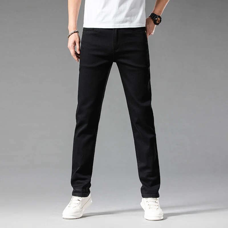 White Summer Men's Slim Jeans  - Streetwear Brand Pants 评论和价格